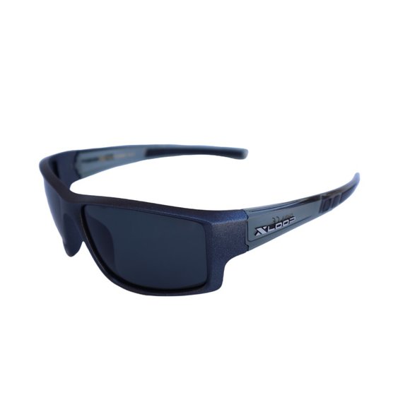 POLARIZED XLOOP Translucent BLACK Frame Drop Resistant Sunglasses Polarized Lens - Picture 1 of 9